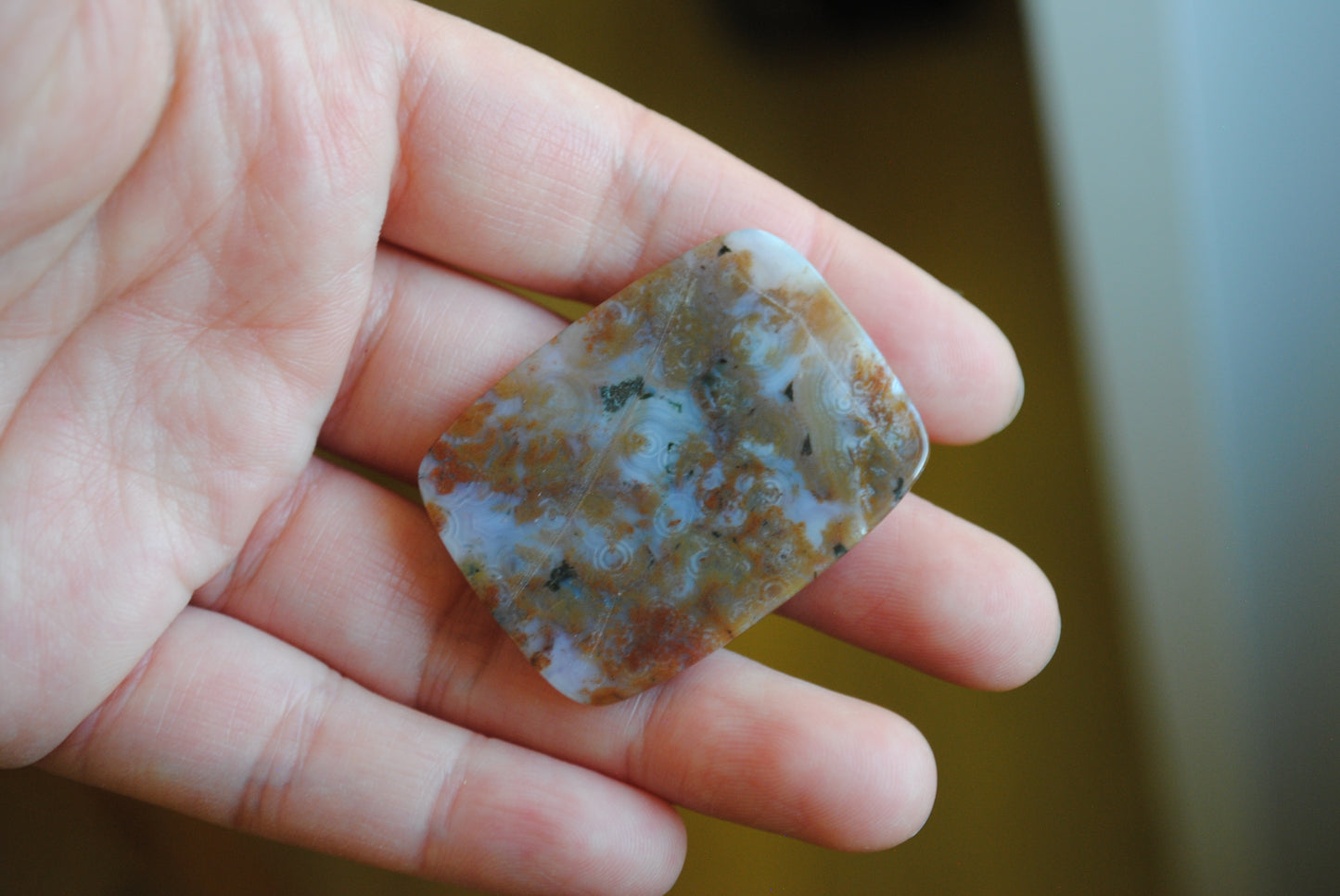 Rectangle 40x30mm Ocean Jasper cabochon