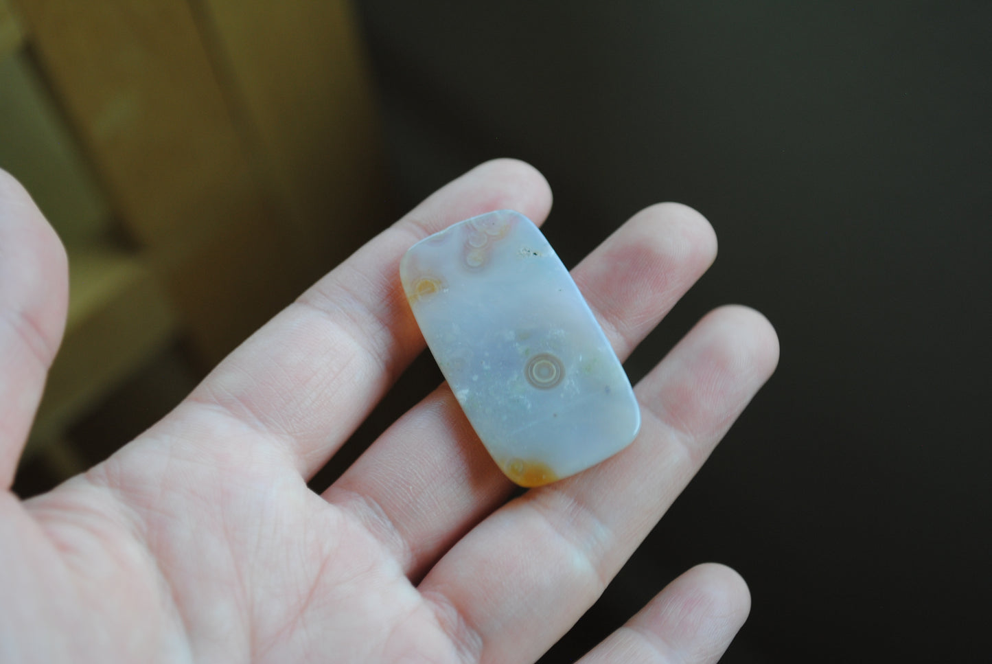 Rectangle 40x22mm Ocean Jasper cabochon