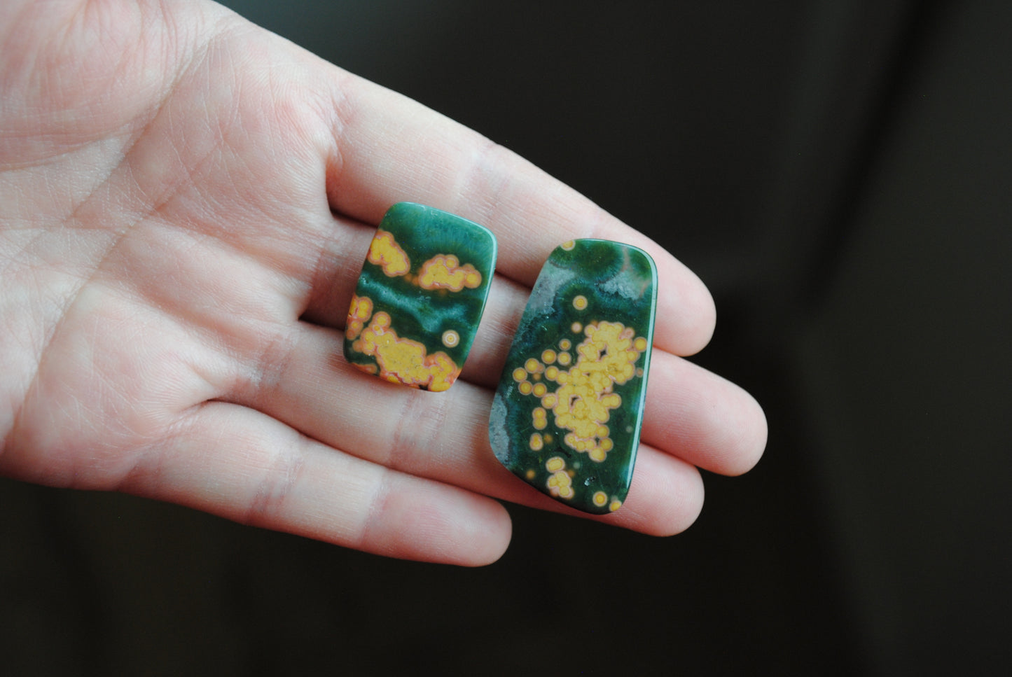 Ocean Jasper freeform cabochons