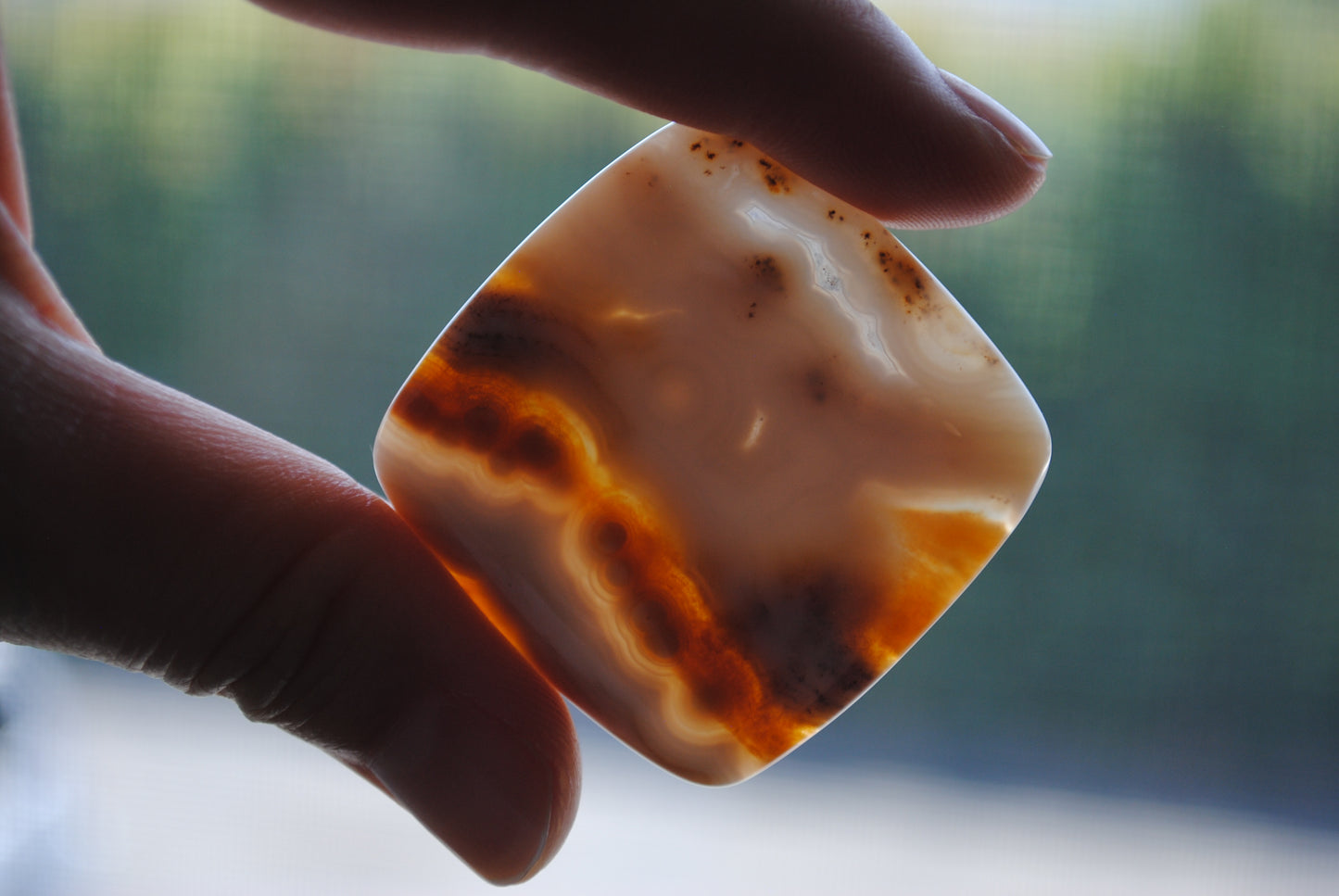 Square 40mm Ocean Jasper cabochon
