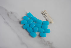 Blue candy jade beads