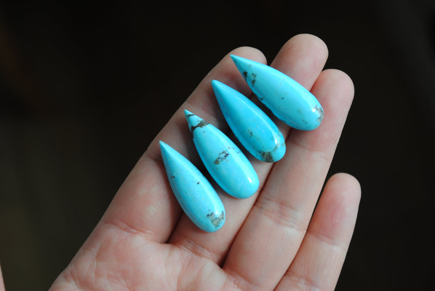 Kingman turquoise cabochons