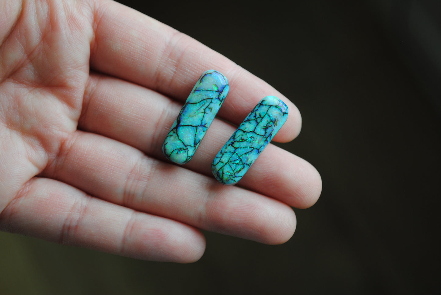 Monarch Opal cabochons