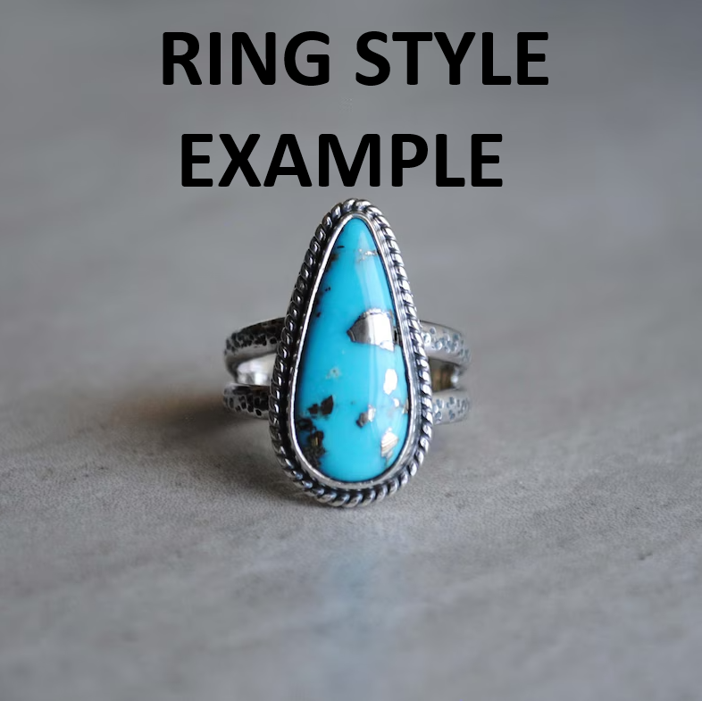 RESERVED: turquoise ring, size 7.5