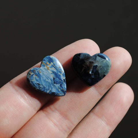 Pietersite heart cabochons