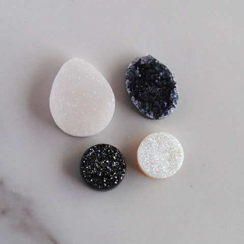 Druzy cabochons