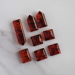 Amber cabochons