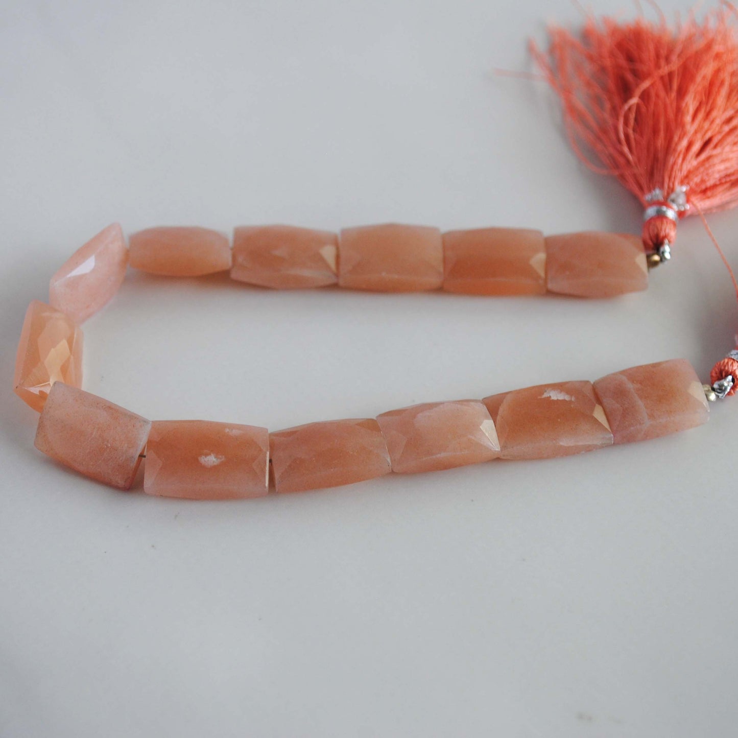 Peach moonstone beads