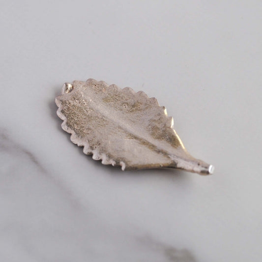 Sterling silver succulent leaf casting