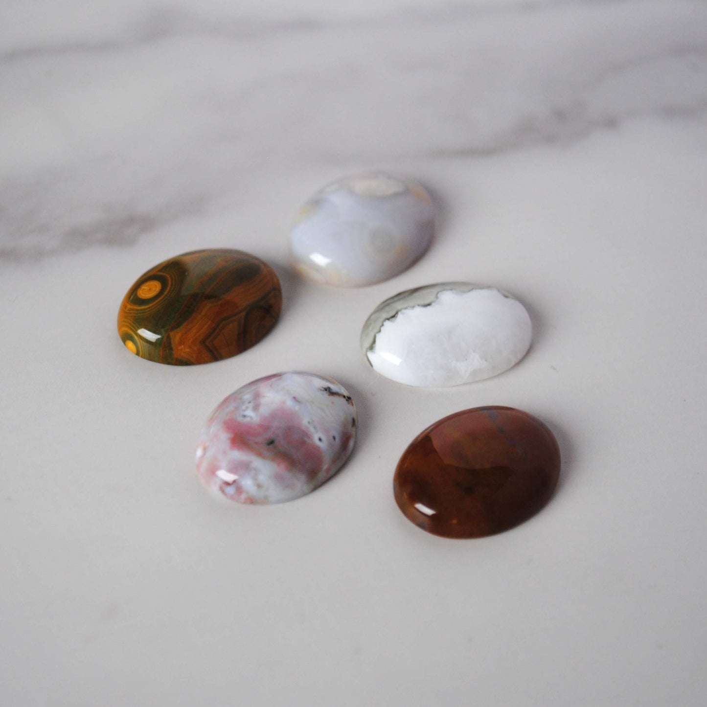 Ocean Jasper 15x20mm oval cabochons