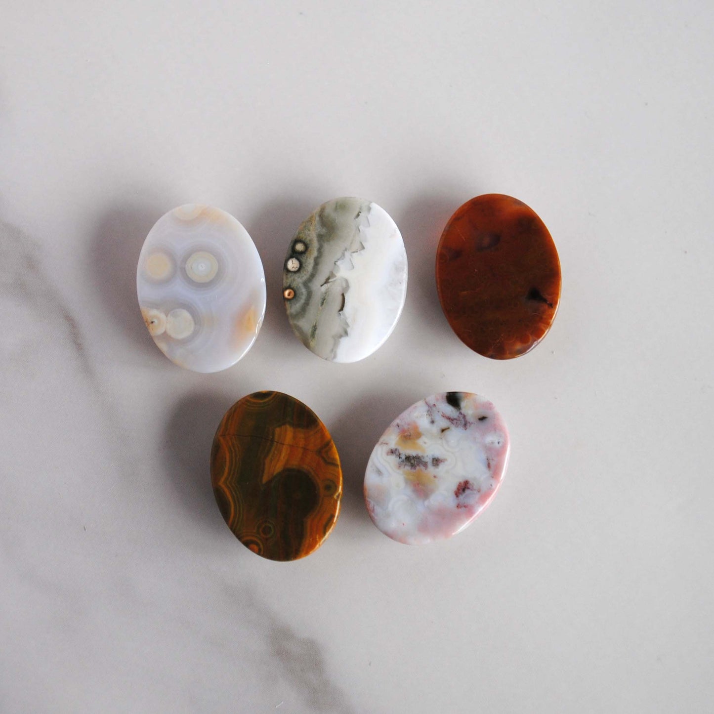 Ocean Jasper 15x20mm oval cabochons
