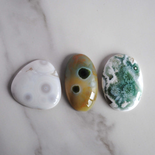 Ocean Jasper cabochons