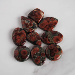 Poppy Jasper cabochons