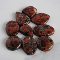 Poppy Jasper cabochons