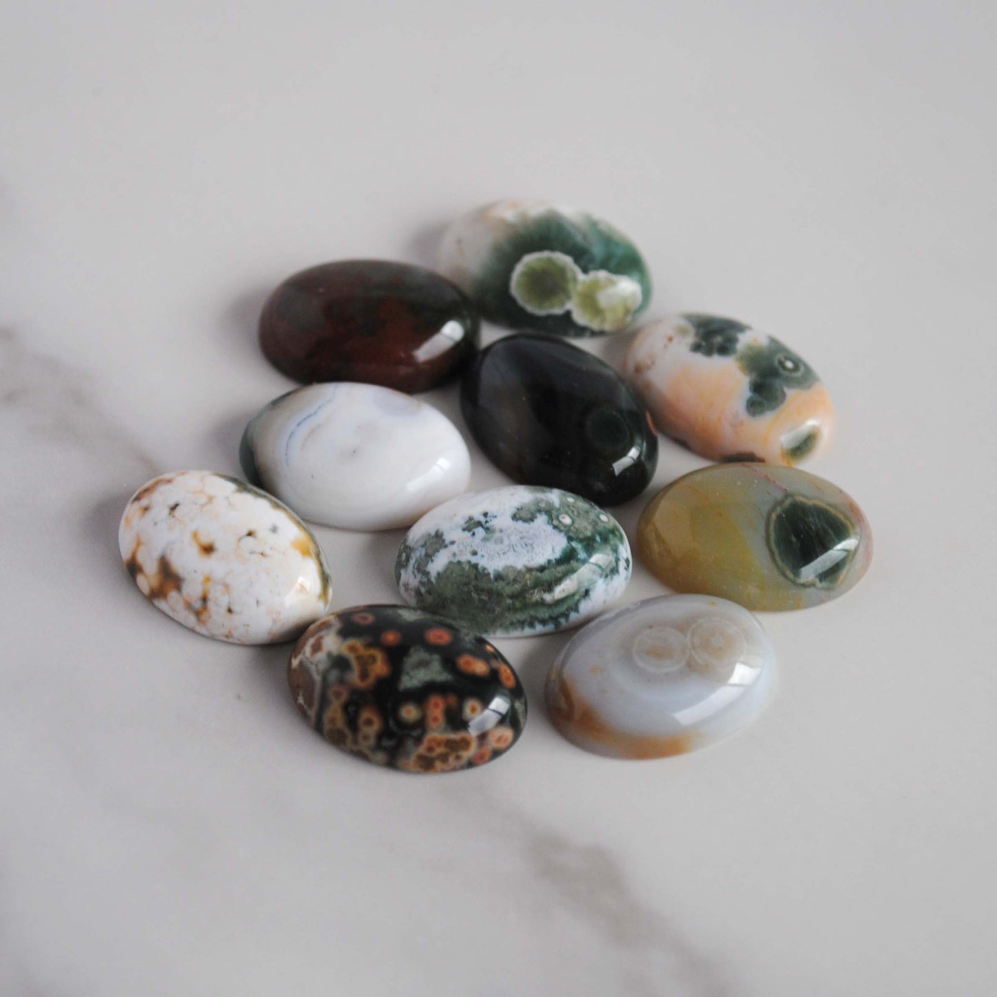 Oval 18x13mm Ocean Jasper cabochons
