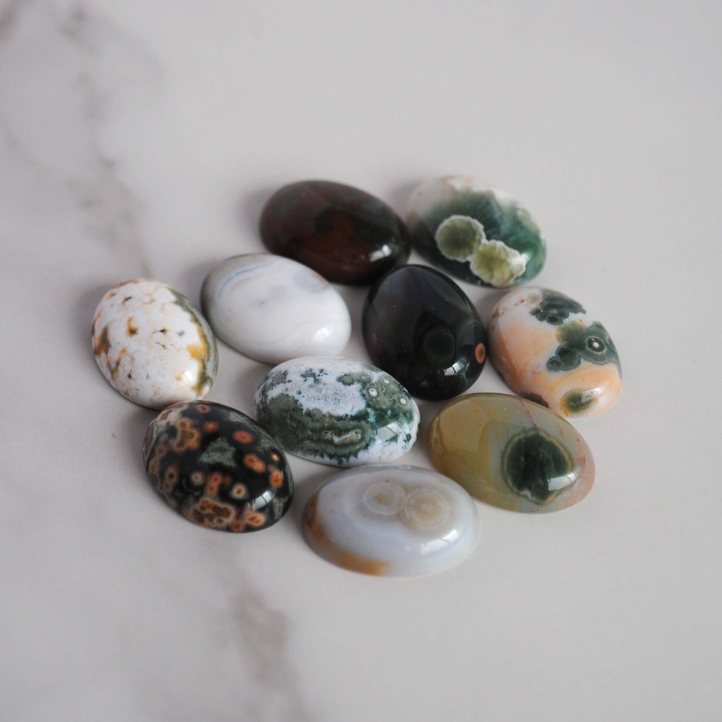 Oval 18x13mm Ocean Jasper cabochons