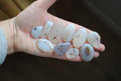 Dendritic agate cabochons (Lot A)