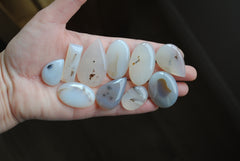Dendritic agate cabochons (Lot A)