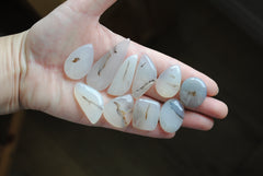 Dendritic agate cabochons (Lot B)