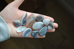 Botswana agate cabochons (Lot A)