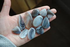 Botswana agate cabochons (Lot A)
