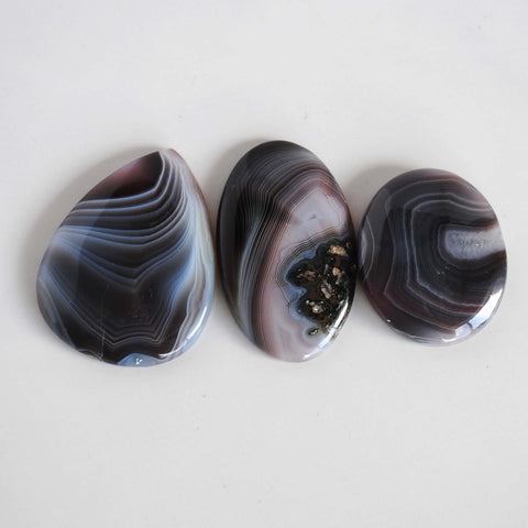 Botswana agate cabochons (Lot B)