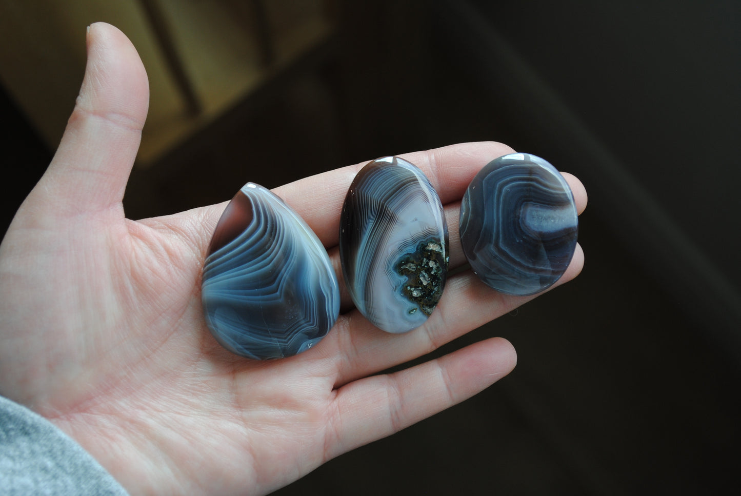 Botswana agate cabochons (Lot B)
