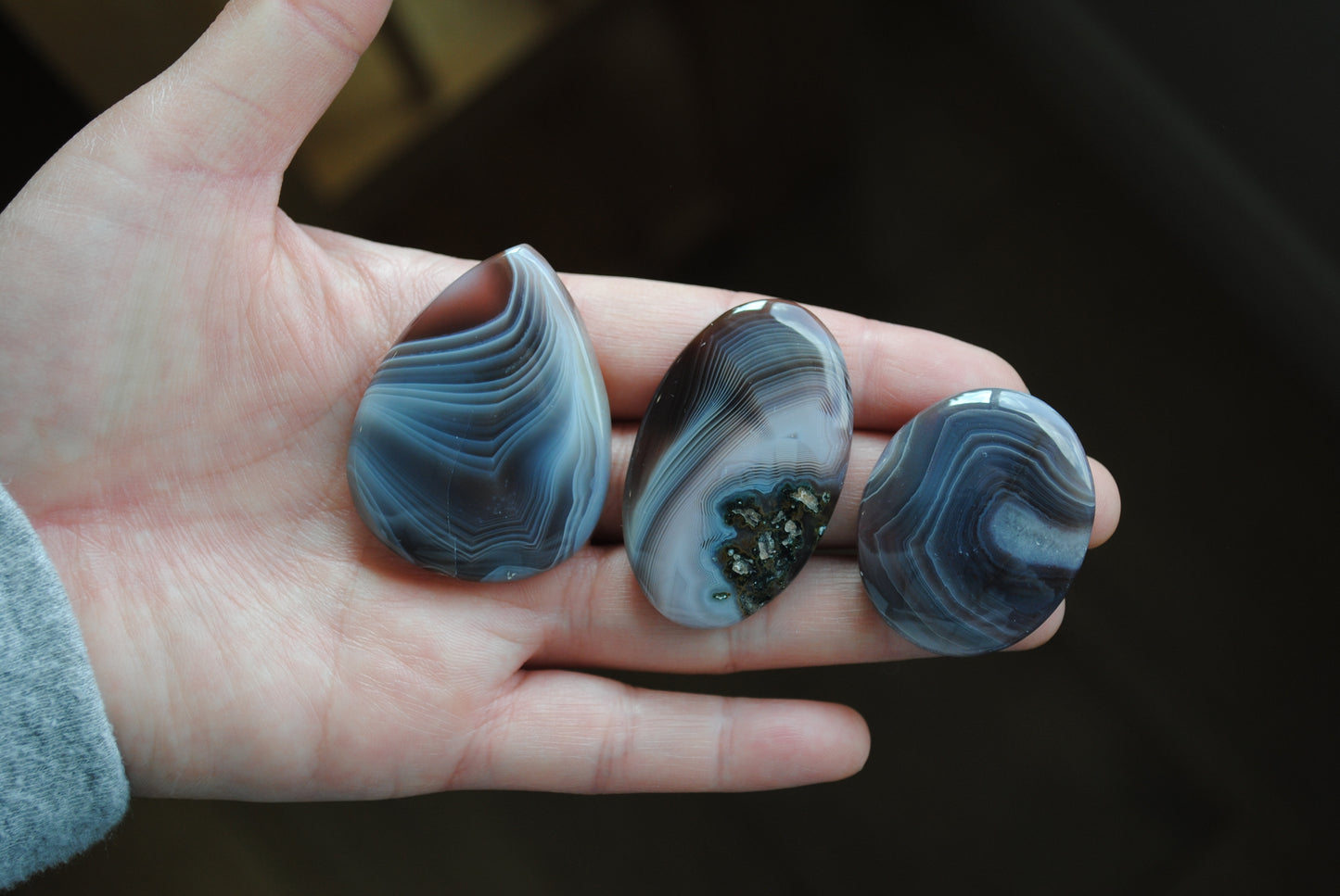 Botswana agate cabochons (Lot B)