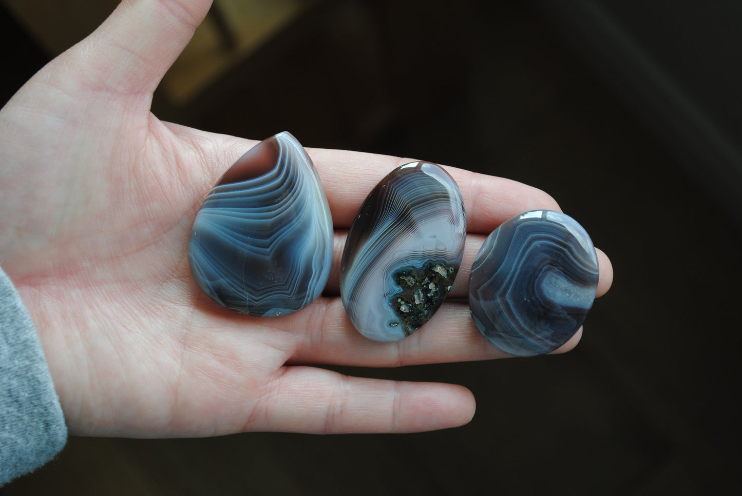 Botswana agate cabochons (Lot B)