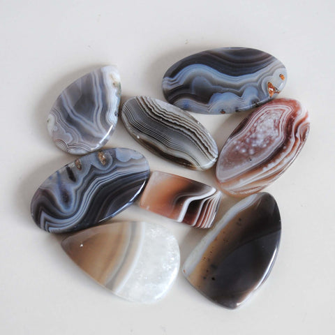 Botswana agate cabochons (Lot C)