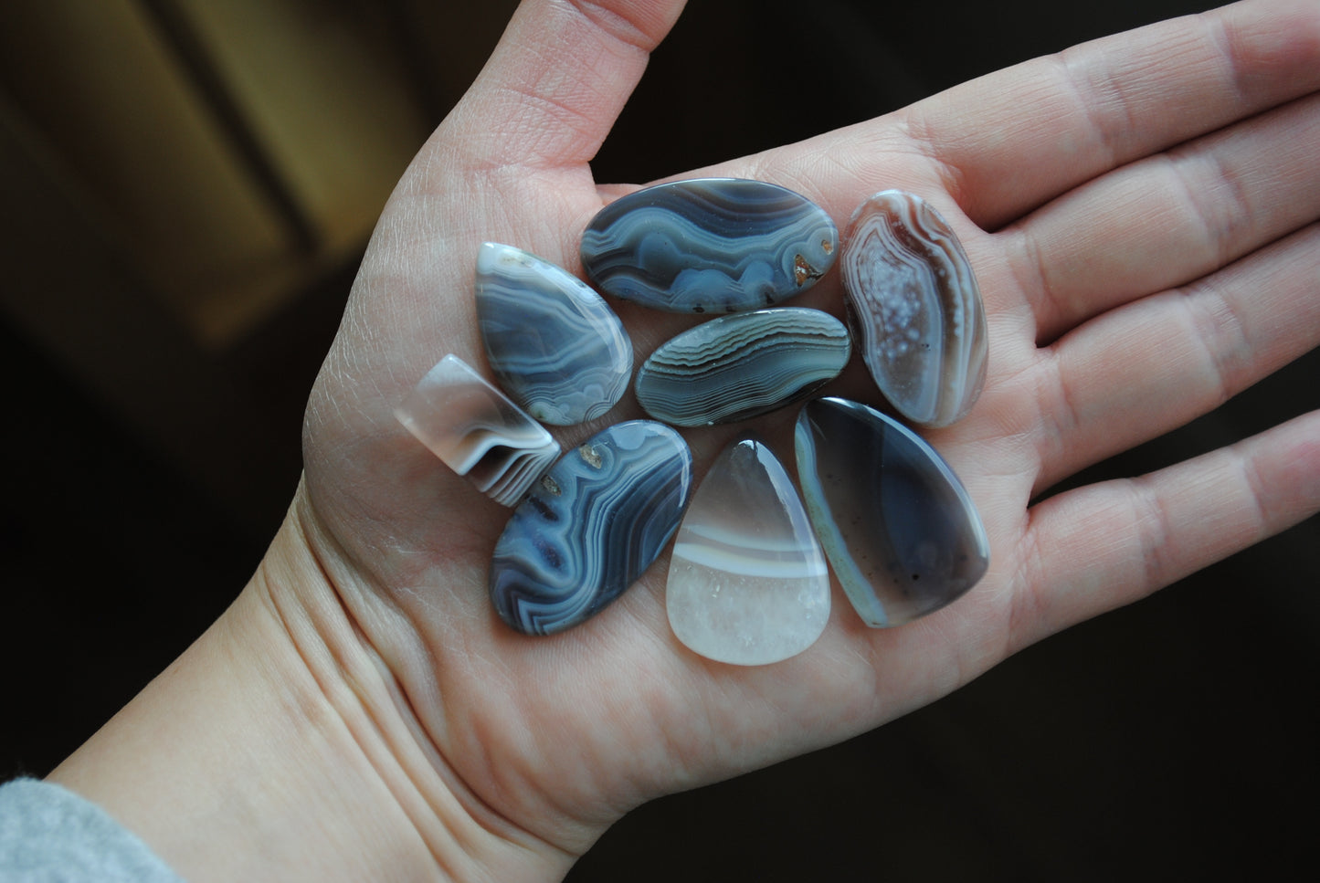 Botswana agate cabochons (Lot C)