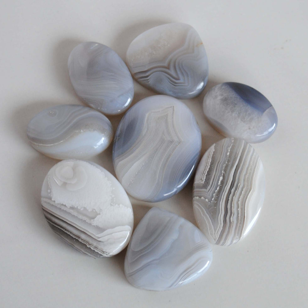 Botswana agate cabochons (Lot D)