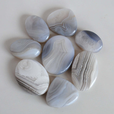 Botswana agate cabochons (Lot D)