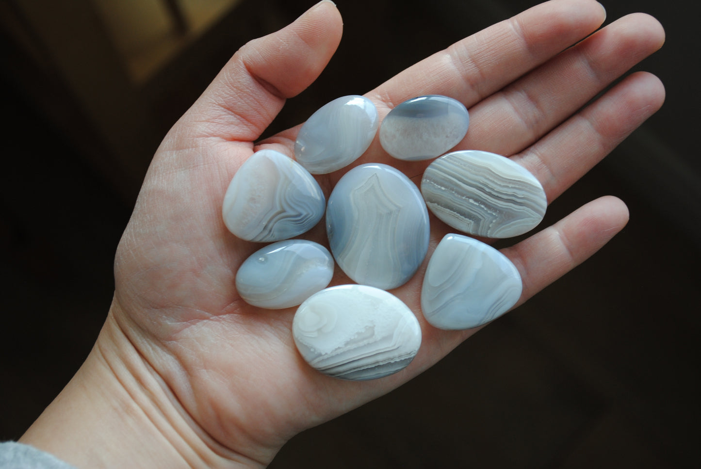 Botswana agate cabochons (Lot D)