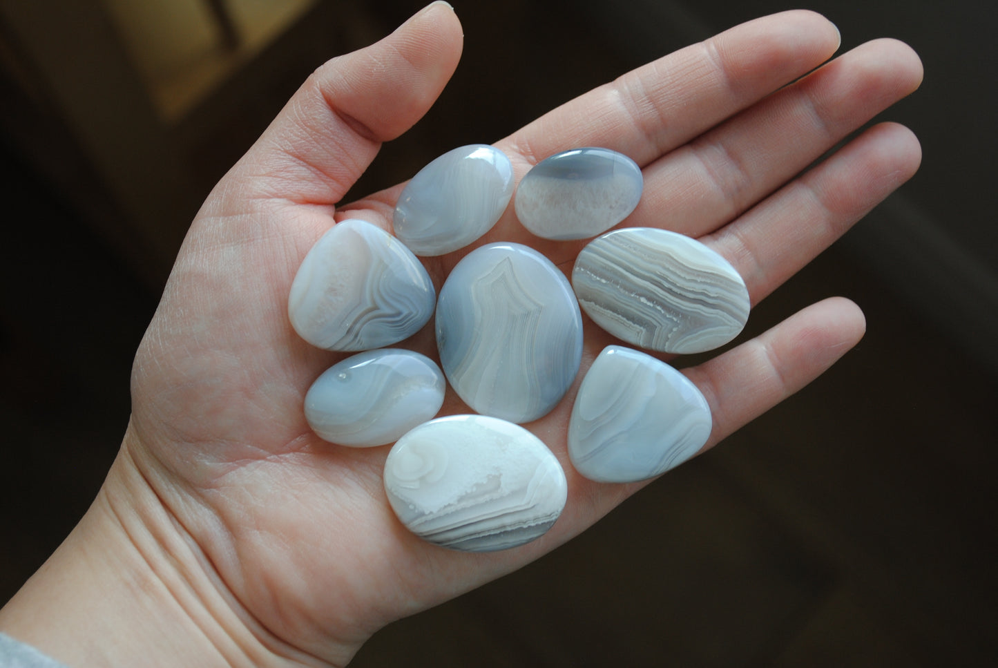 Botswana agate cabochons (Lot D)