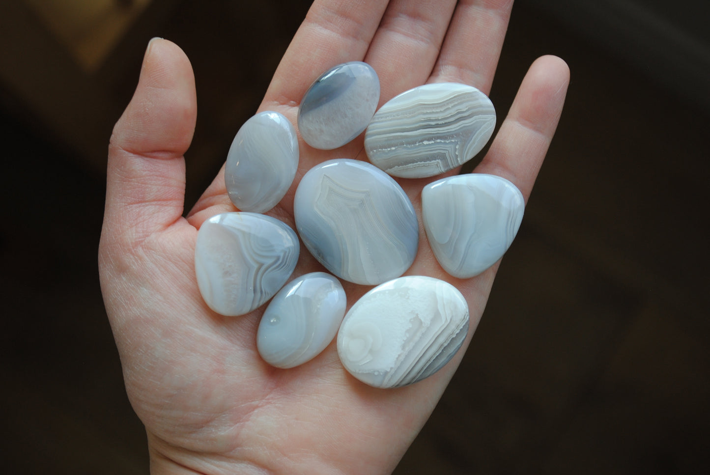 Botswana agate cabochons (Lot D)