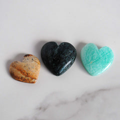Heart cabochons
