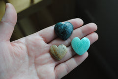 Heart cabochons