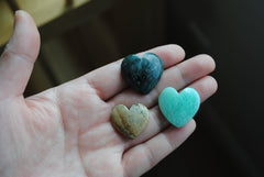 Heart cabochons