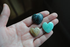 Heart cabochons