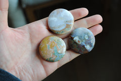 35mm round Ocean Jasper cabochons