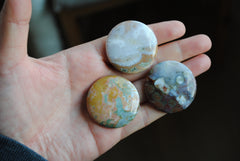 35mm round Ocean Jasper cabochons