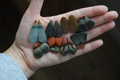 Polychrome jasper cabochons (Lot B)
