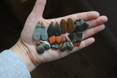 Polychrome jasper cabochons (Lot B)