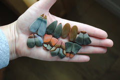 Polychrome jasper cabochons (Lot B)