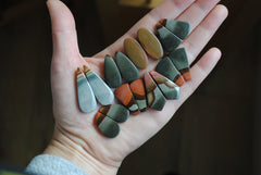 Polychrome jasper cabochons (Lot B)