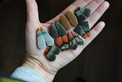 Polychrome jasper cabochons (Lot B)