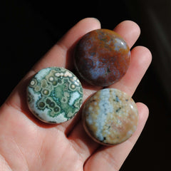 30mm round Ocean Jasper cabochons