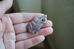 Ocean Jasper carved frog