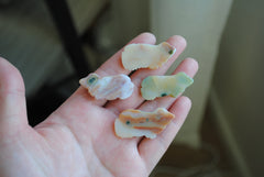 Ocean Jasper carved frogs (Lot D)